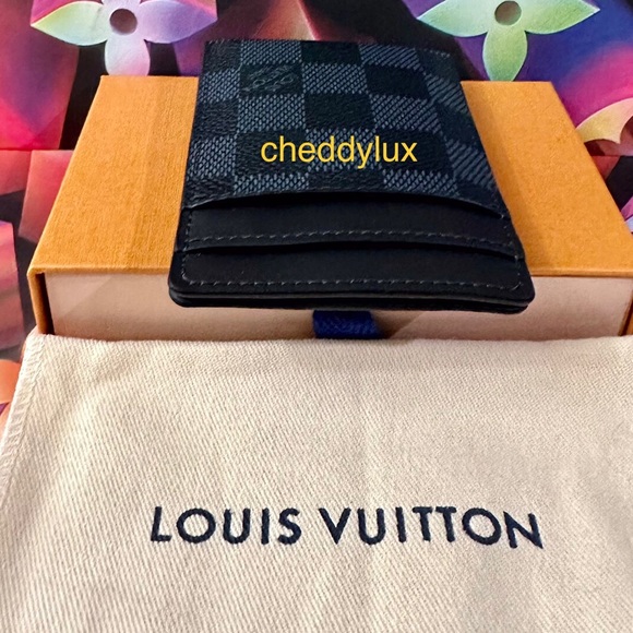 🏁🏁🏁Authentic Louis Vuitton Pince Card Holder with Bill Clip - Picture 5 of 13